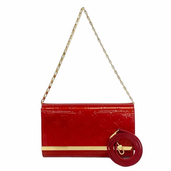 Louis Vuitton Vernis Clutch Anna Shoulder Bag M90095 Pomme d'Amour  Women's - Picture 1 of 10